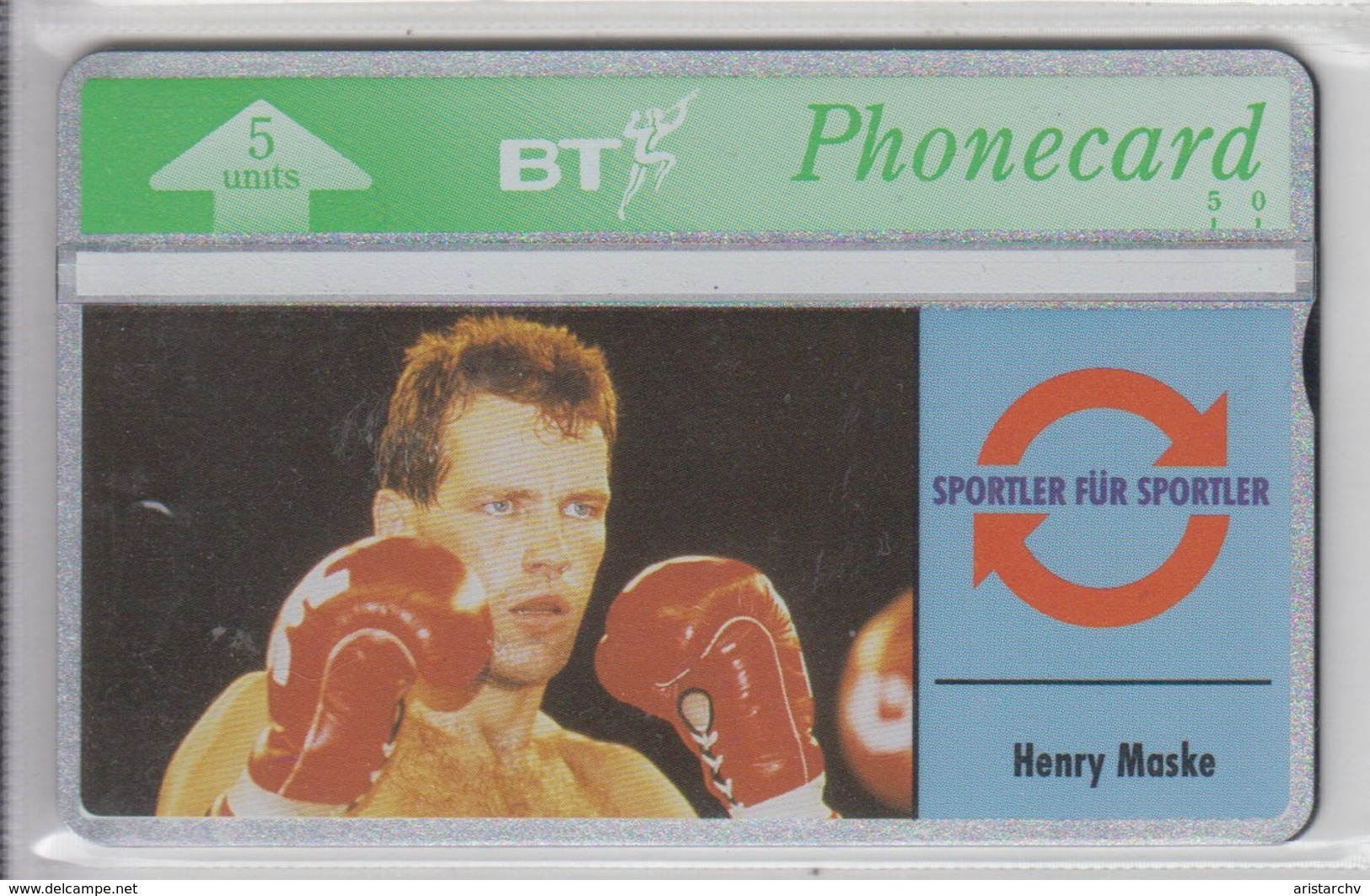 UNITED KINGDOM 1993 BOXING HENRY MASKE - BT Emissions Etrangères