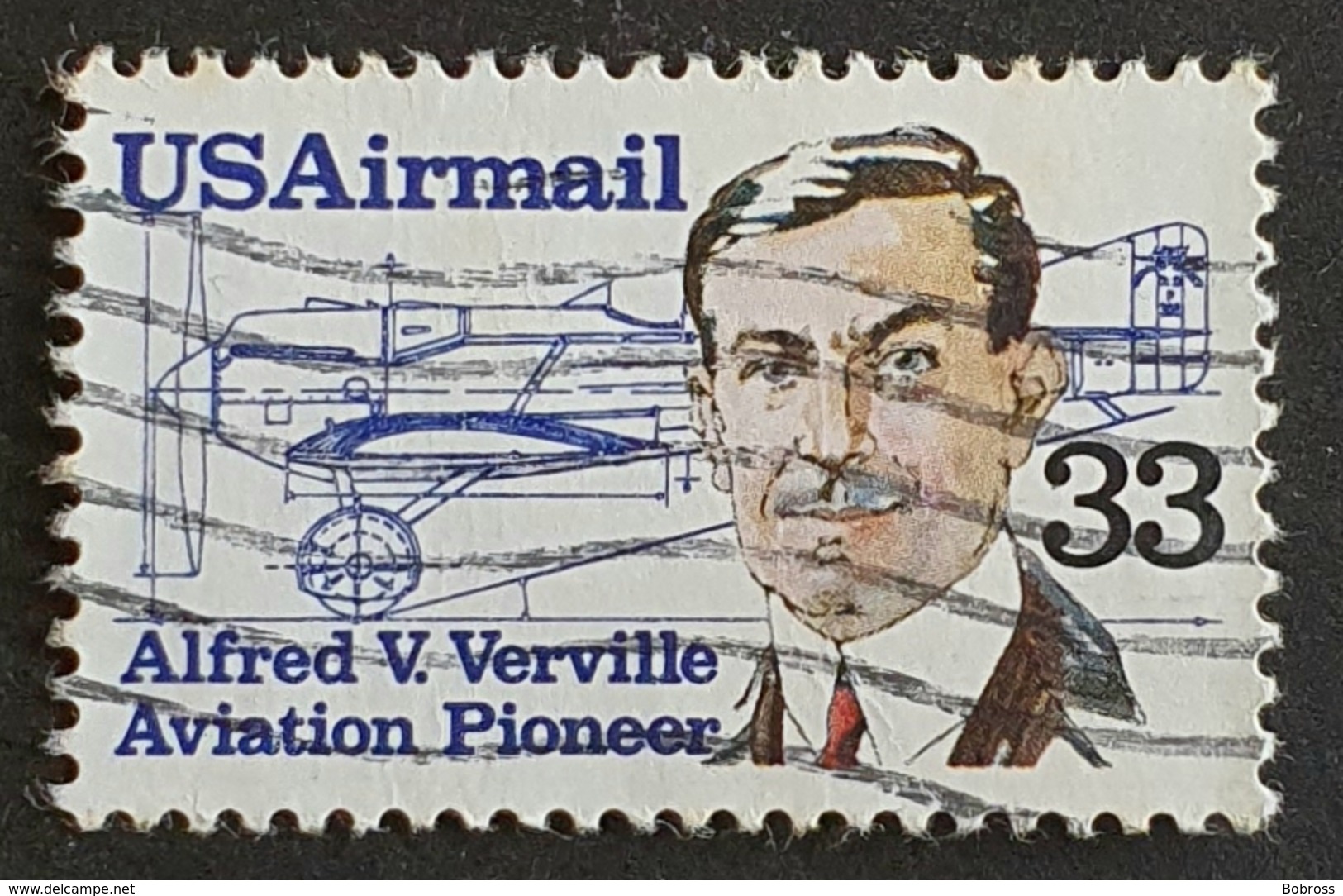Airmail, Alfred V.Verville, United States Of America, USA, Used - 2b. 1941-1960 Nuevos