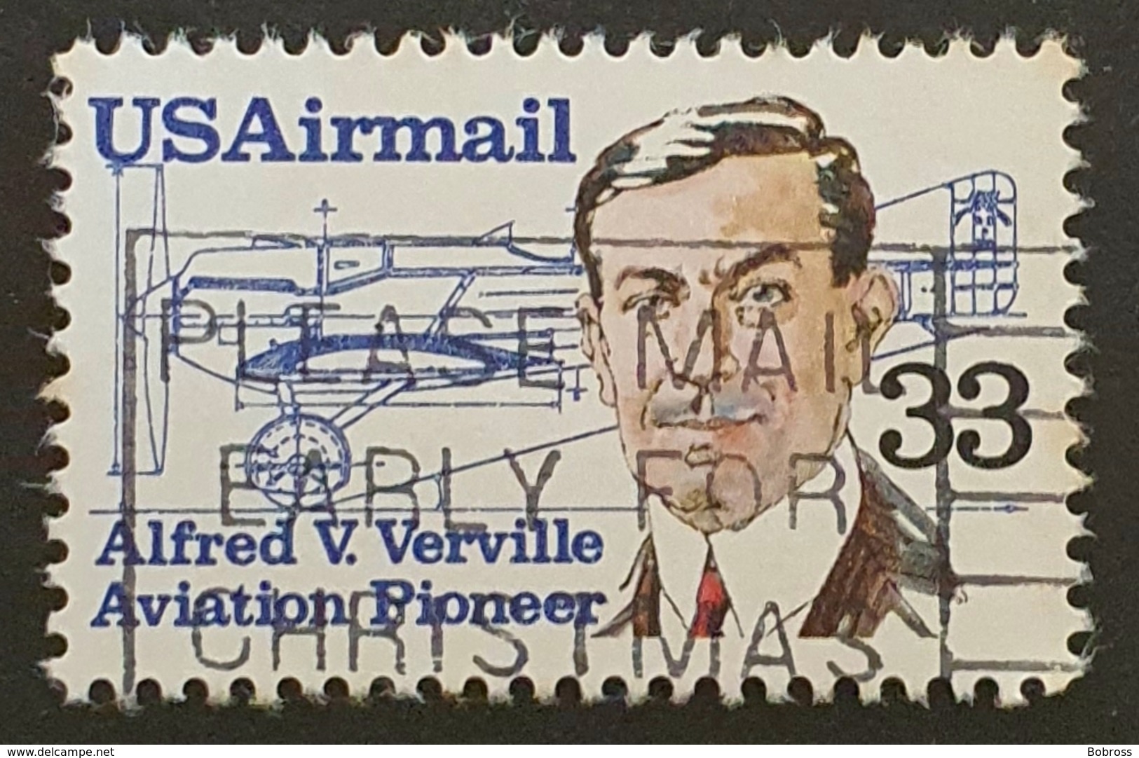 Airmail, Alfred V.Verville, United States Of America, USA, Used - 2b. 1941-1960 Nuovi