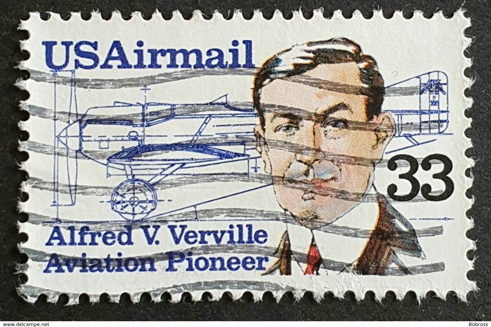 Airmail,  #C 113, Alfred V.Verville, United States Of America, USA, Used - 2b. 1941-1960 Unused