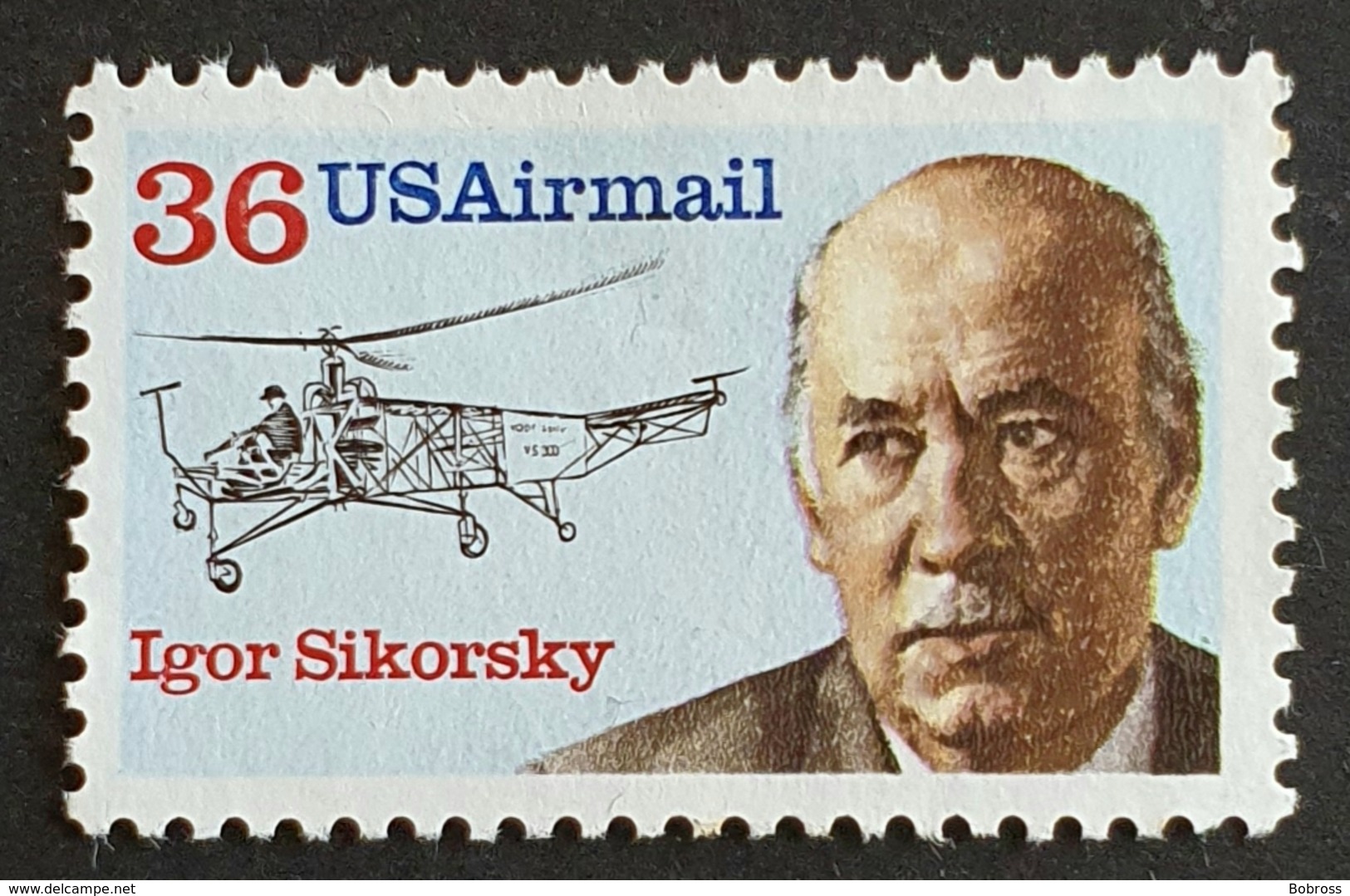 Airmail,  #C 119, Igor Sikorsky, United States Of America, USA, Used - 2b. 1941-1960 Ungebraucht