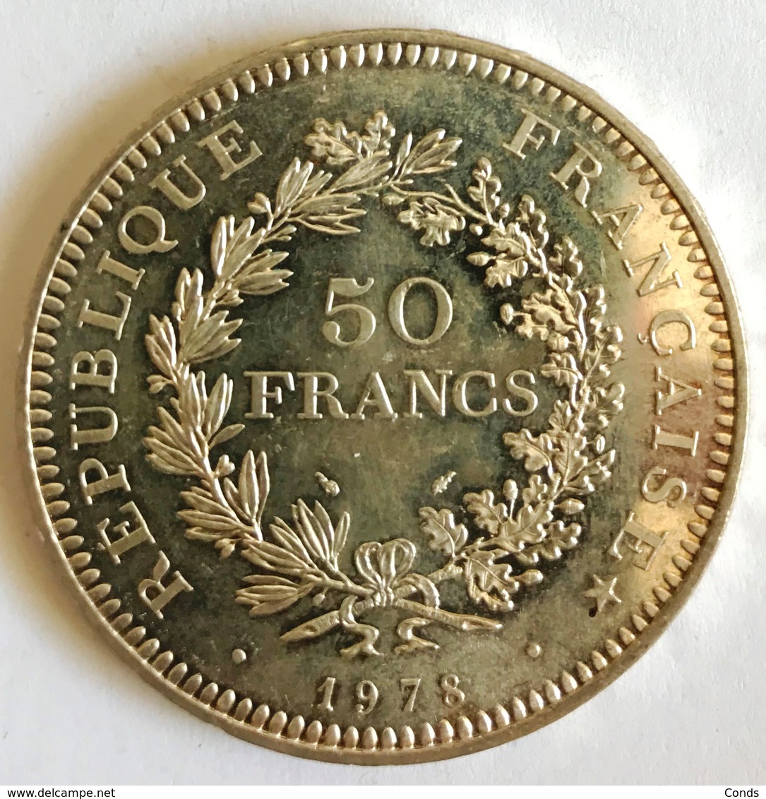 50 Francs Hercule 1978 TTB/SUP