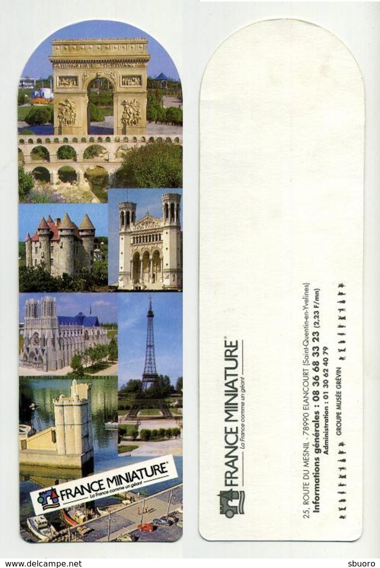 Marque-page - France Miniature - La France Comme Un Géant - Elancourt, Yvelines, France. - Marque-Pages