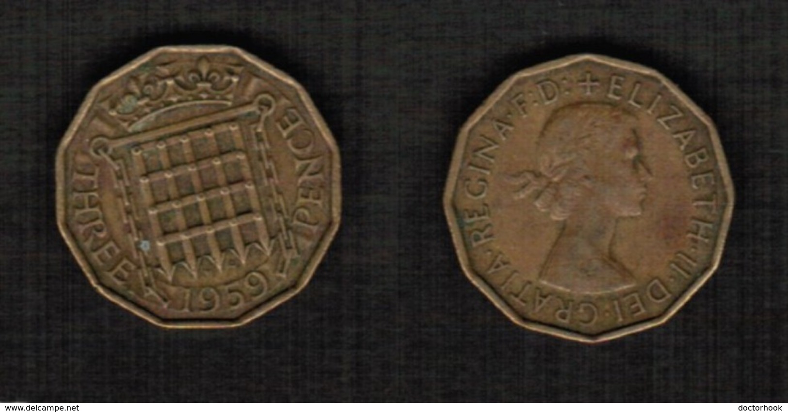 GREAT BRITAIN  3 PENCE 1959 (KM # 900) #5560 - F. 3 Pence