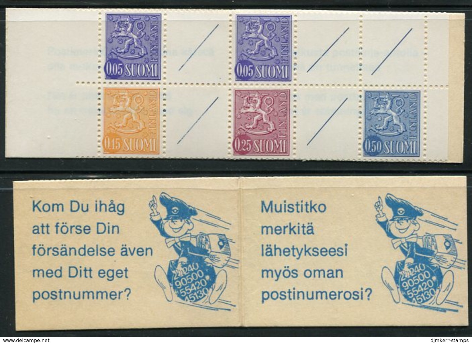 FINLAND 1972 Lion Definitive 1 Mk. Complete Booklet MNH / **.  Michel MH 4 - Carnets