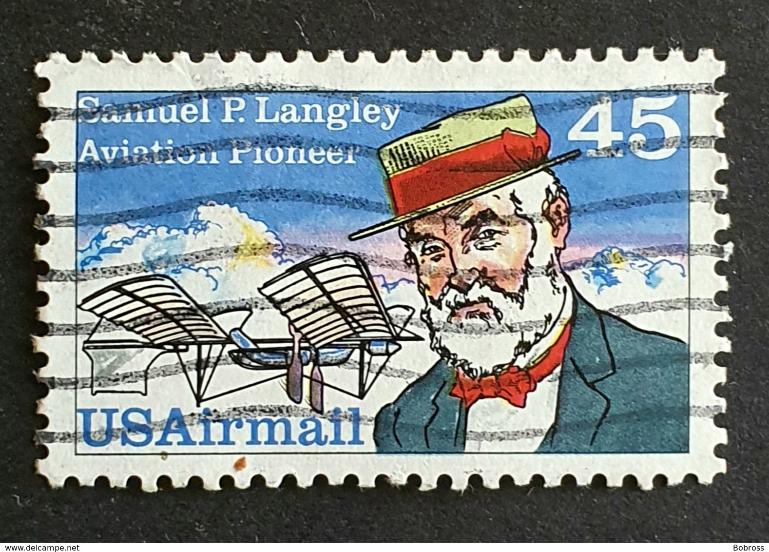 Airmail, #C118, Samuel P. Langley, United States Of America, USA, Used - 2b. 1941-1960 Nuovi