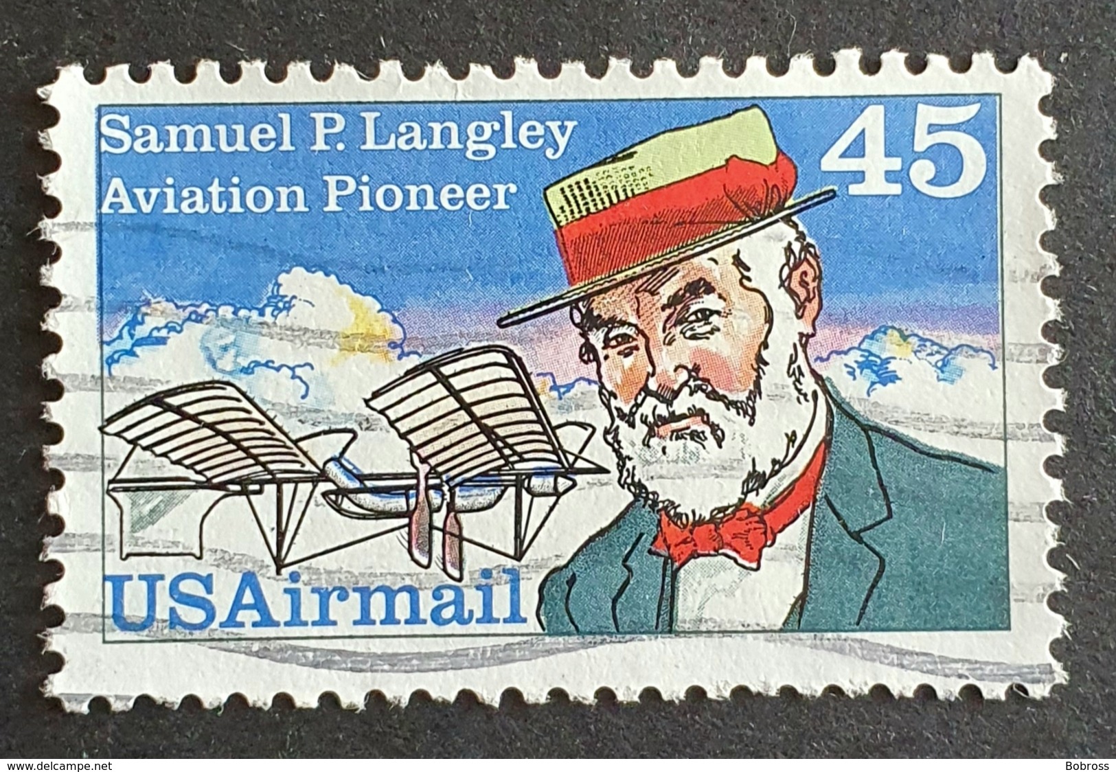 Airmail, #C118, Samuel P. Langley, United States Of America, USA, Used - 2b. 1941-1960 Neufs