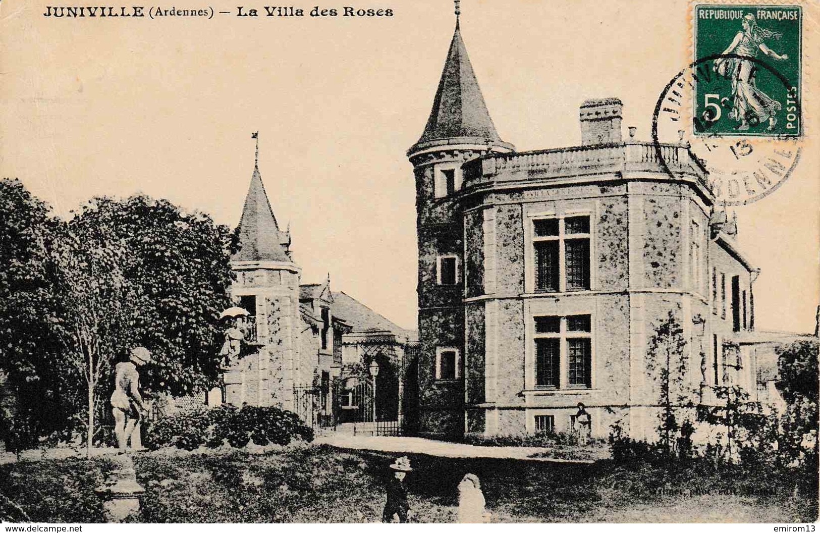 08 Juniville La Villa Des Roses Wilmet Rethel 1913 - Sonstige & Ohne Zuordnung