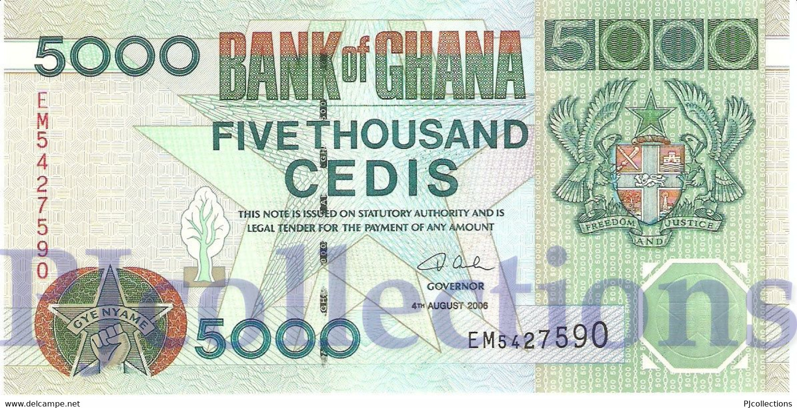 GHANA 5000 CEDIS 2006 PICK 34j UNC - Ghana