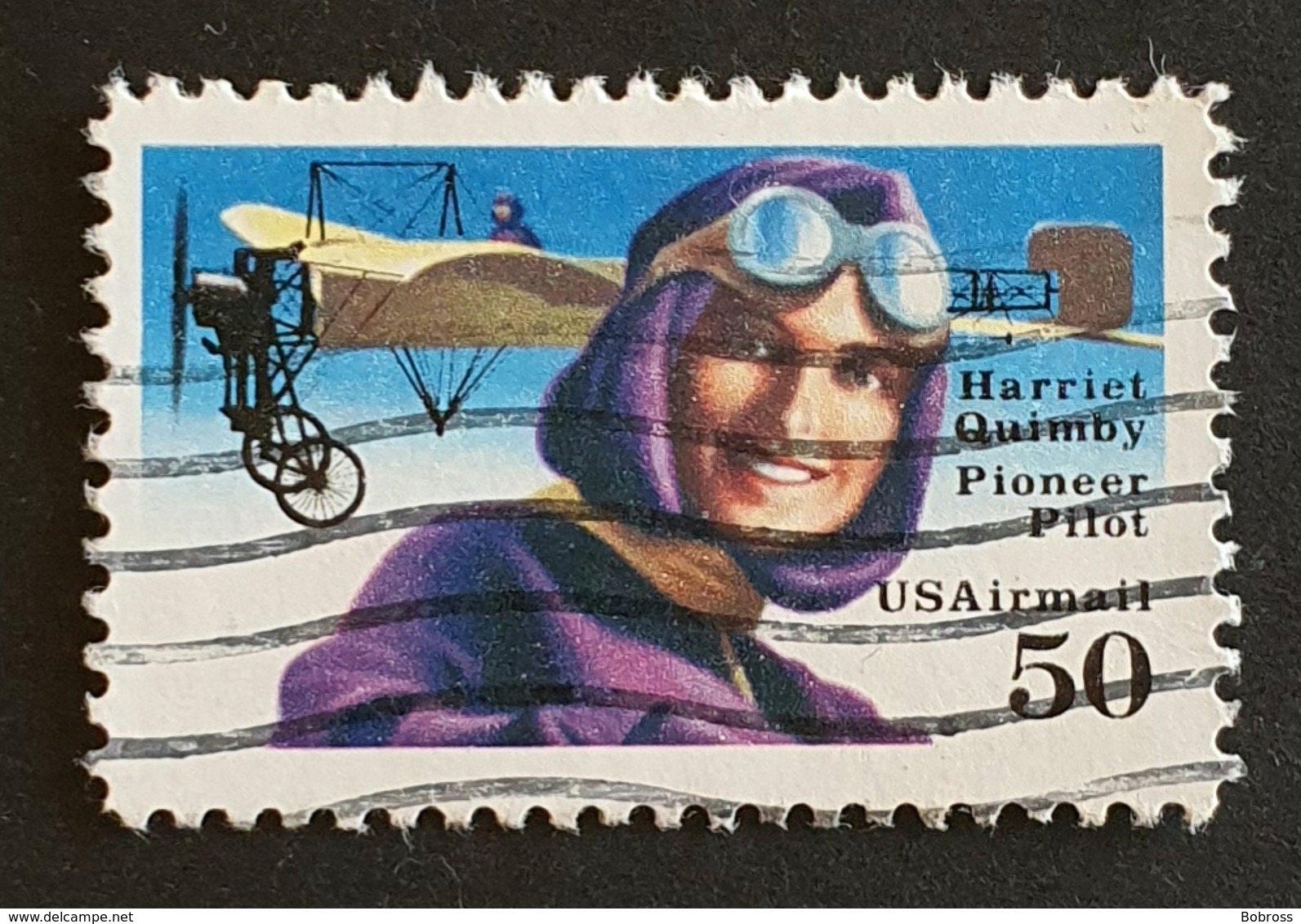 Airmail, #C128, Harriet Quimby , United States Of America, USA, Used - 2b. 1941-1960 Ongebruikt