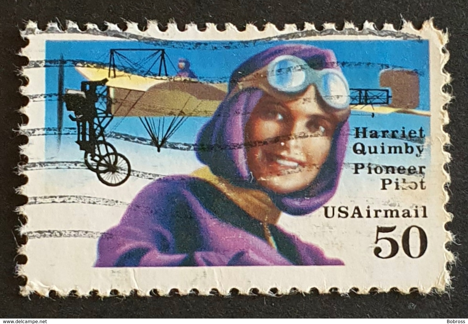 Airmail, #C128, Harriet Quimby , United States Of America, USA, Used - 2b. 1941-1960 Unused