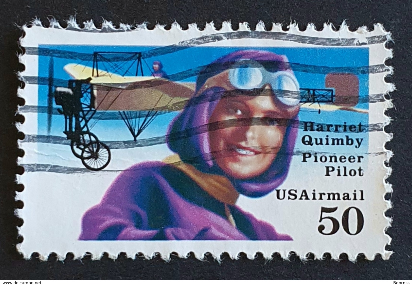 Airmail, #C128, Harriet Quimby , United States Of America, USA, Used - 2b. 1941-1960 Ungebraucht