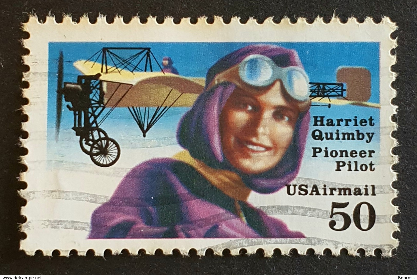 Airmail, #C128, Harriet Quimby , United States Of America, USA, Used - 2b. 1941-1960 Unused
