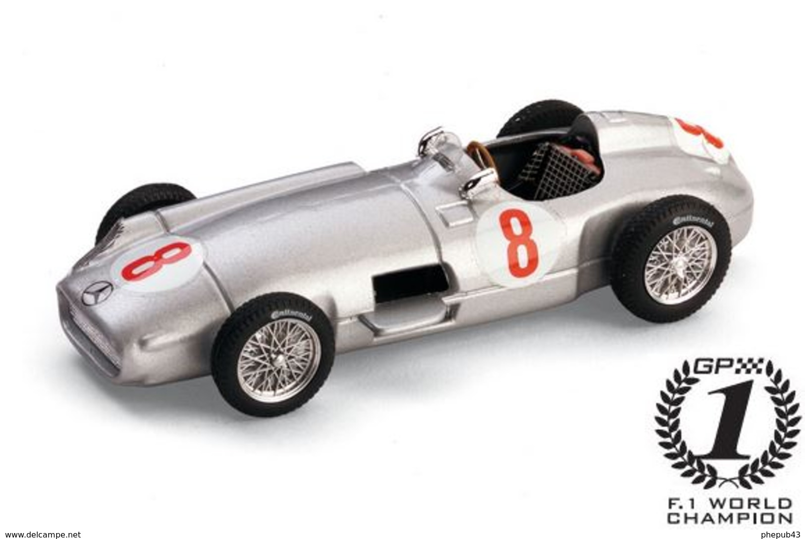 Mercedes W196 - Juan-Manuel Fangio - 1st G.P. Netherland 1955 #8 - Brumm - Brumm