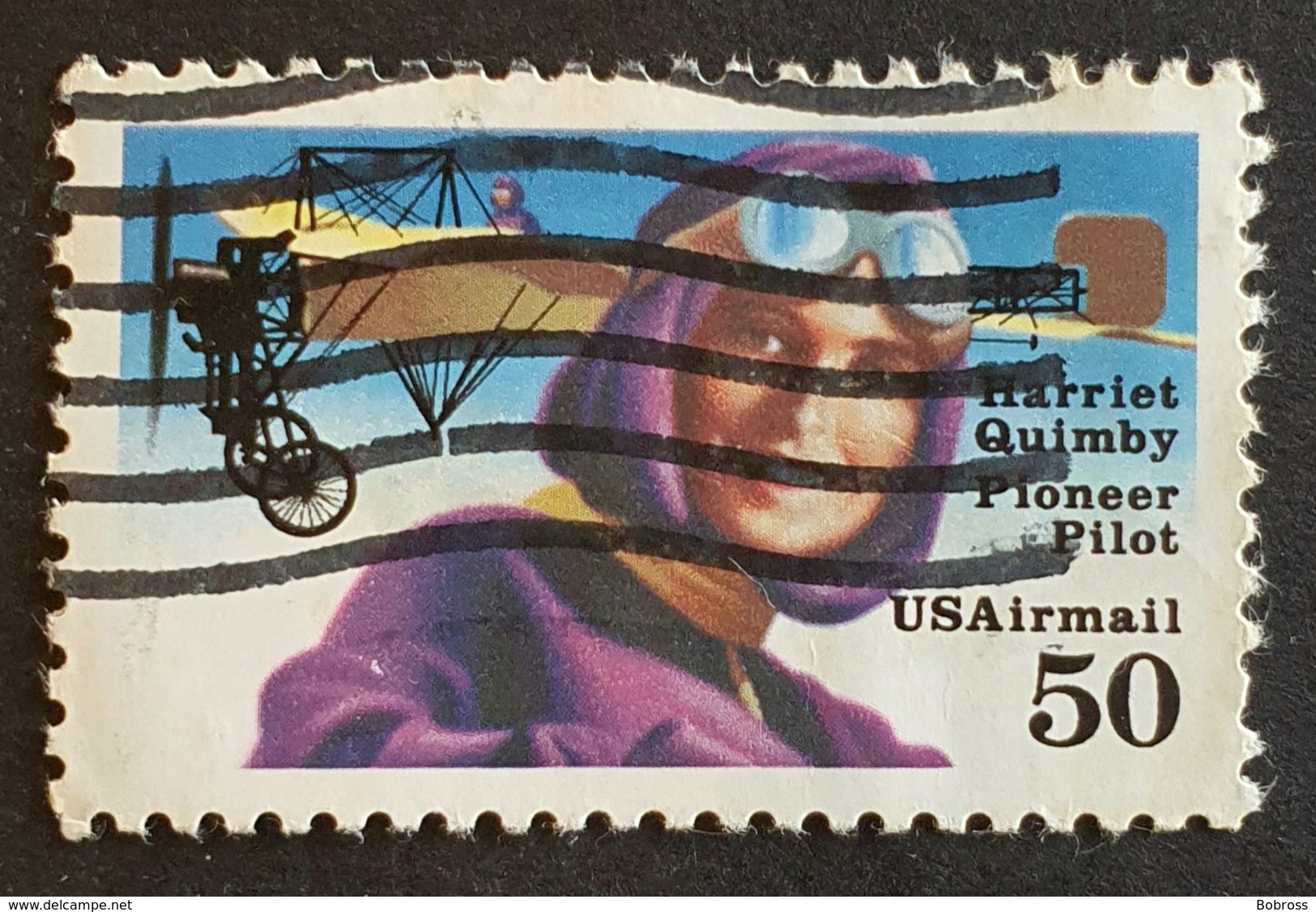 Airmail, #C128, Harriet Quimby , United States Of America, USA, Used - 2b. 1941-1960 Ungebraucht