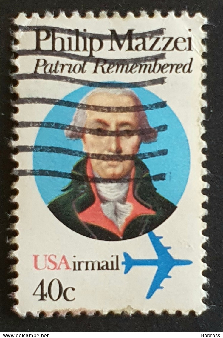 Airmail,  #C98, Philip Mazzei, United States Of America, USA, Used - 2b. 1941-1960 Ongebruikt