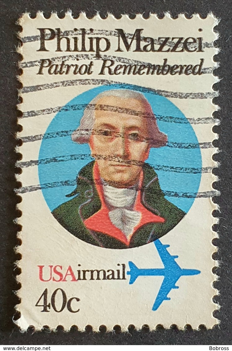 Airmail,  #C98, Philip Mazzei, United States Of America, USA, Used - 2b. 1941-1960 Nuovi