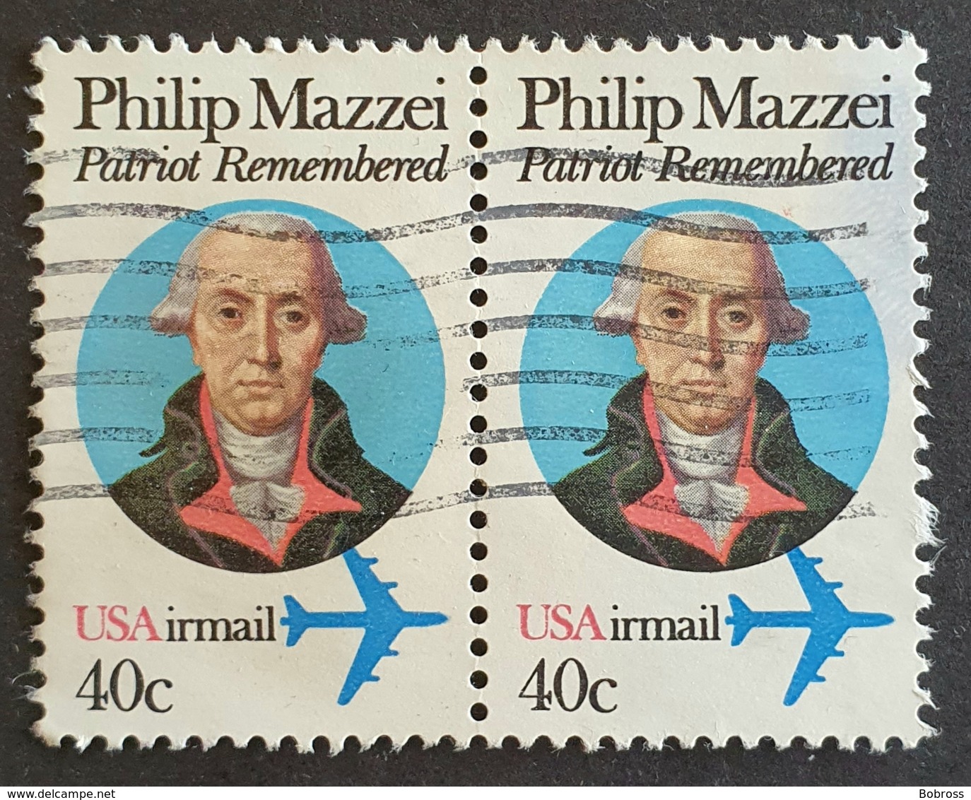 Airmail,  #C98, Philip Mazzei, United States Of America, USA, Used - 2b. 1941-1960 Ongebruikt