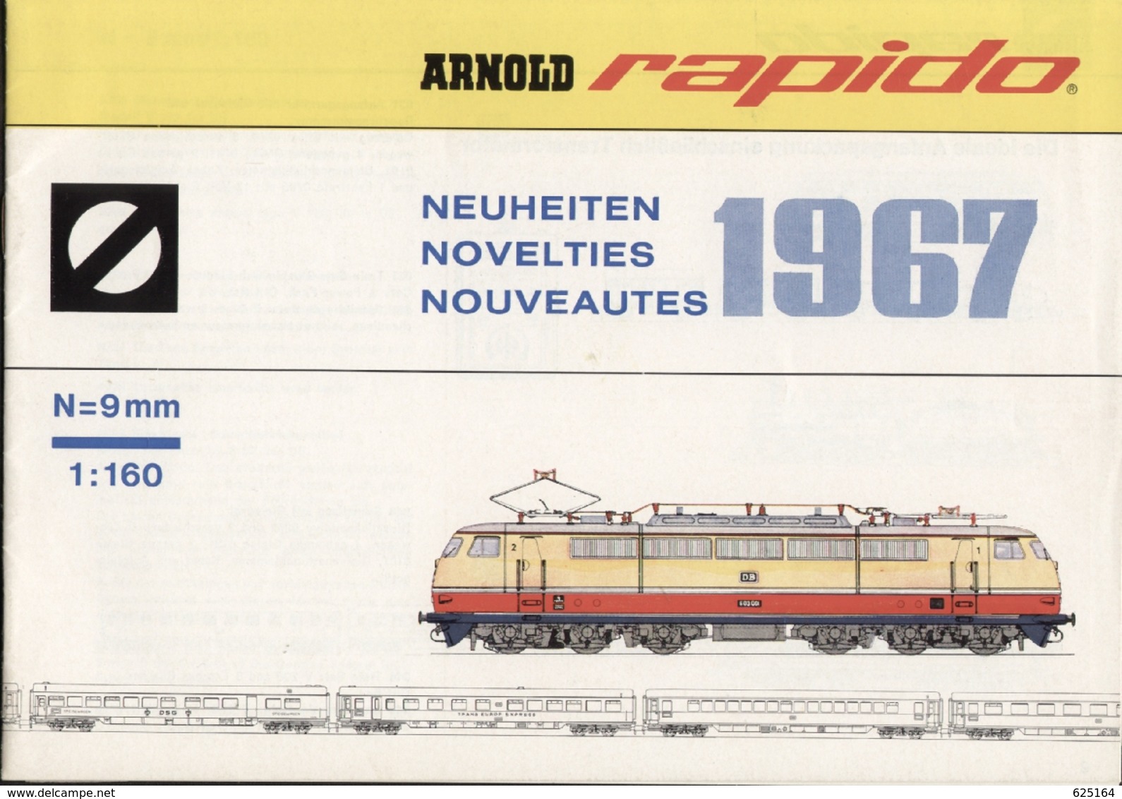 Catalogue ARNOLD RAPIDO Neuheiten 1967 N 9 Mm 1/160 + Preisliste DM - Allemand