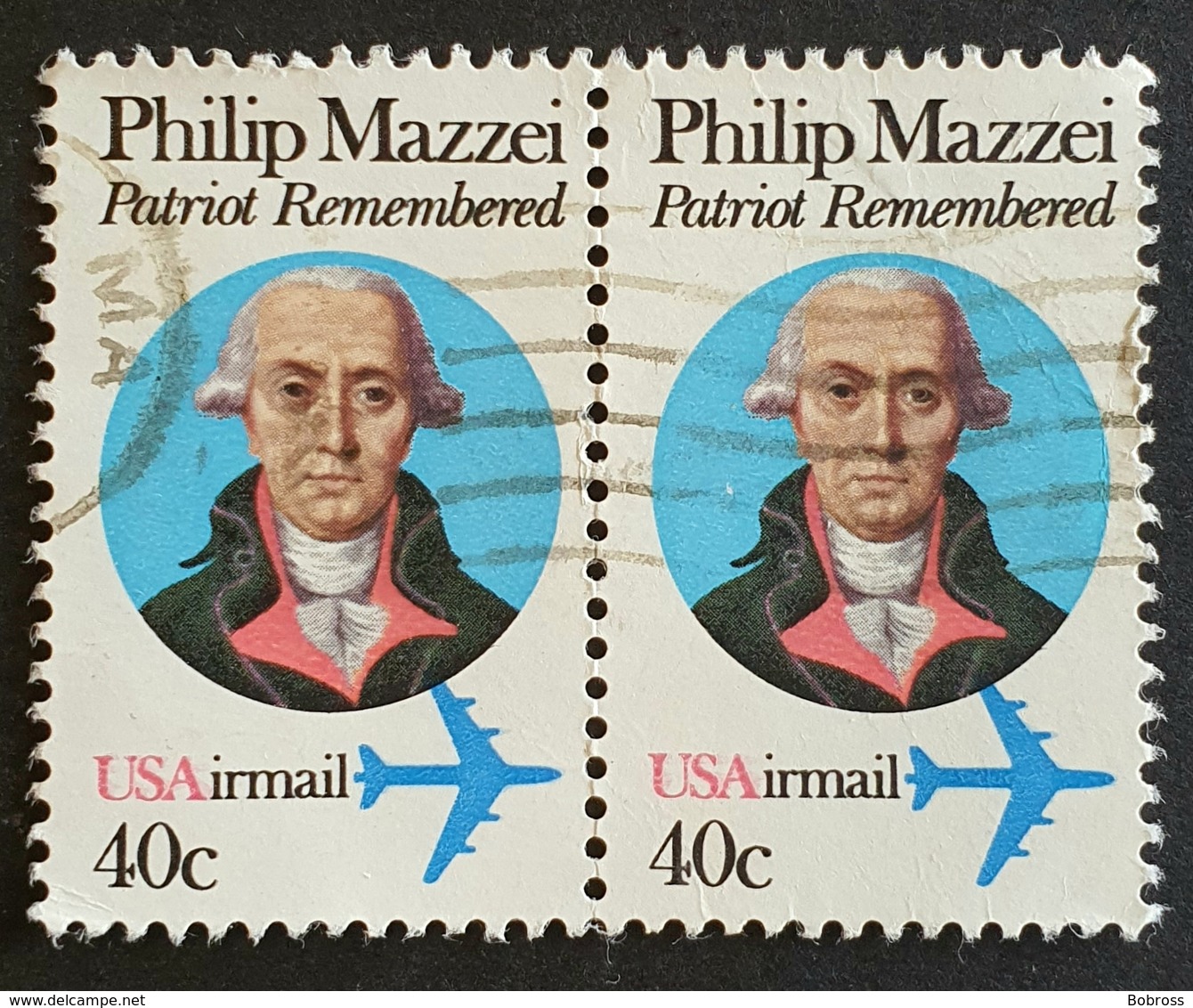 Airmail,  #C98, Philip Mazzei, United States Of America, USA, Used - 2b. 1941-1960 Nuevos