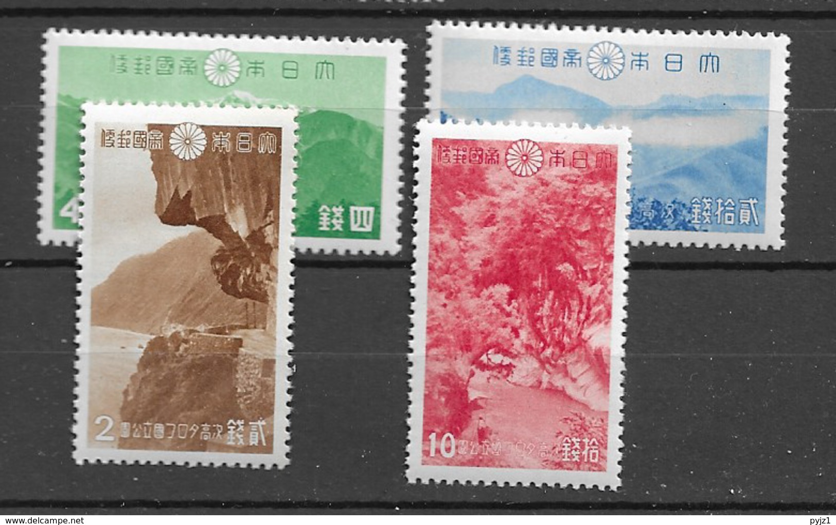 1941 MNH Japan, Mi 306-9  Postfris** - Ungebraucht