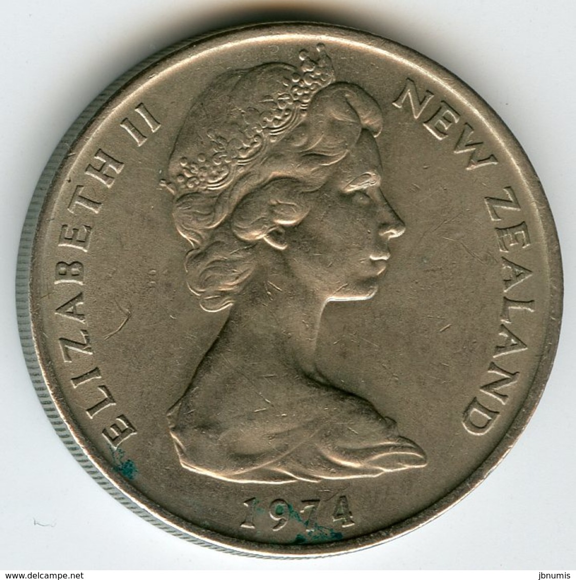 Nouvelle Zélande New Zealand 20 Cents 1974 KM 36.1 - Nouvelle-Zélande