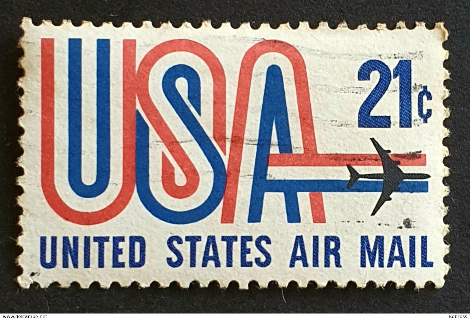 Airmail, #C81 21c, USA And Jet, United States Of America, USA, Used - 2b. 1941-1960 Nuovi