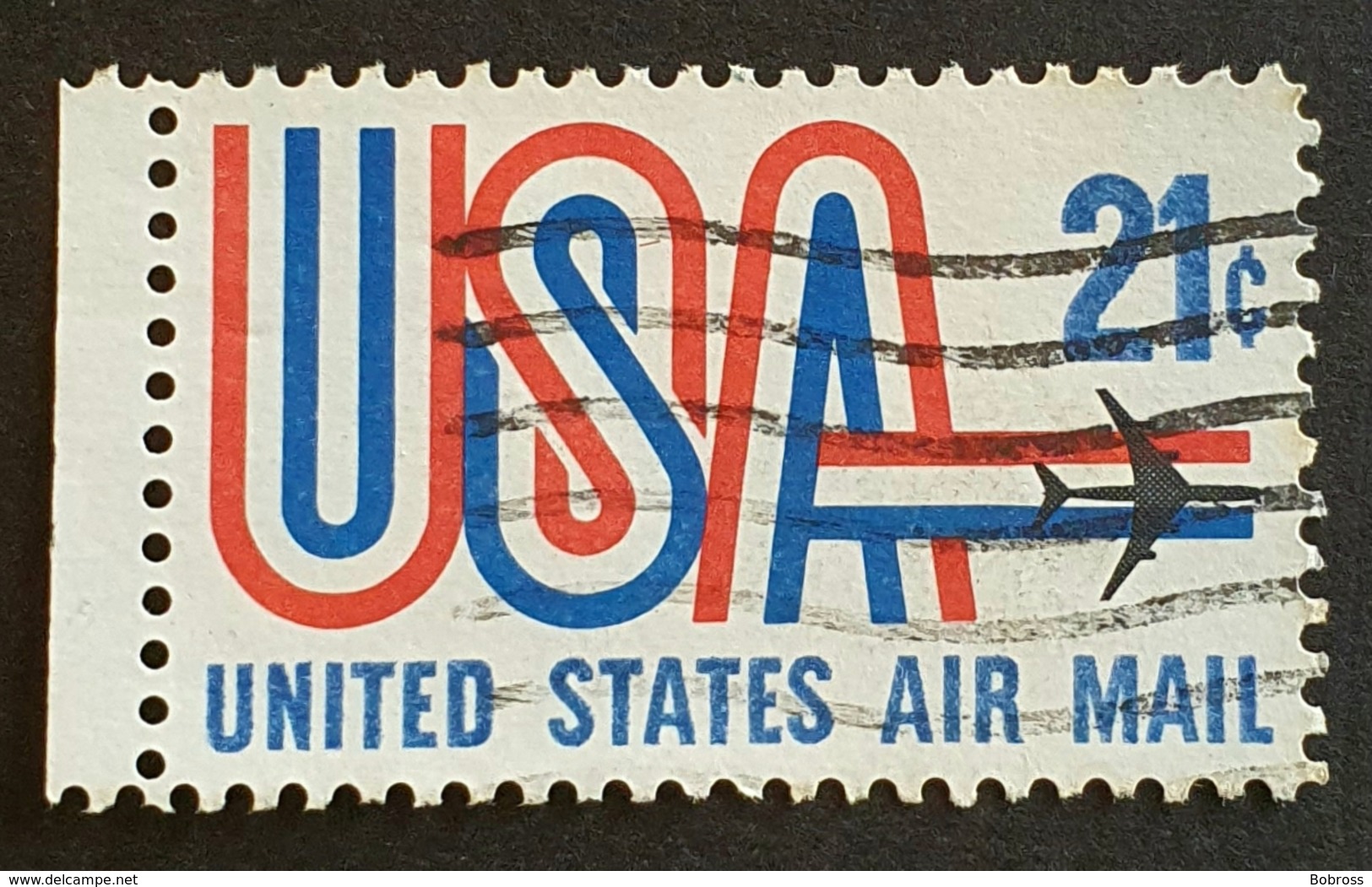 Airmail, #C81 21c, USA And Jet, United States Of America, USA, Used - 2b. 1941-1960 Ungebraucht