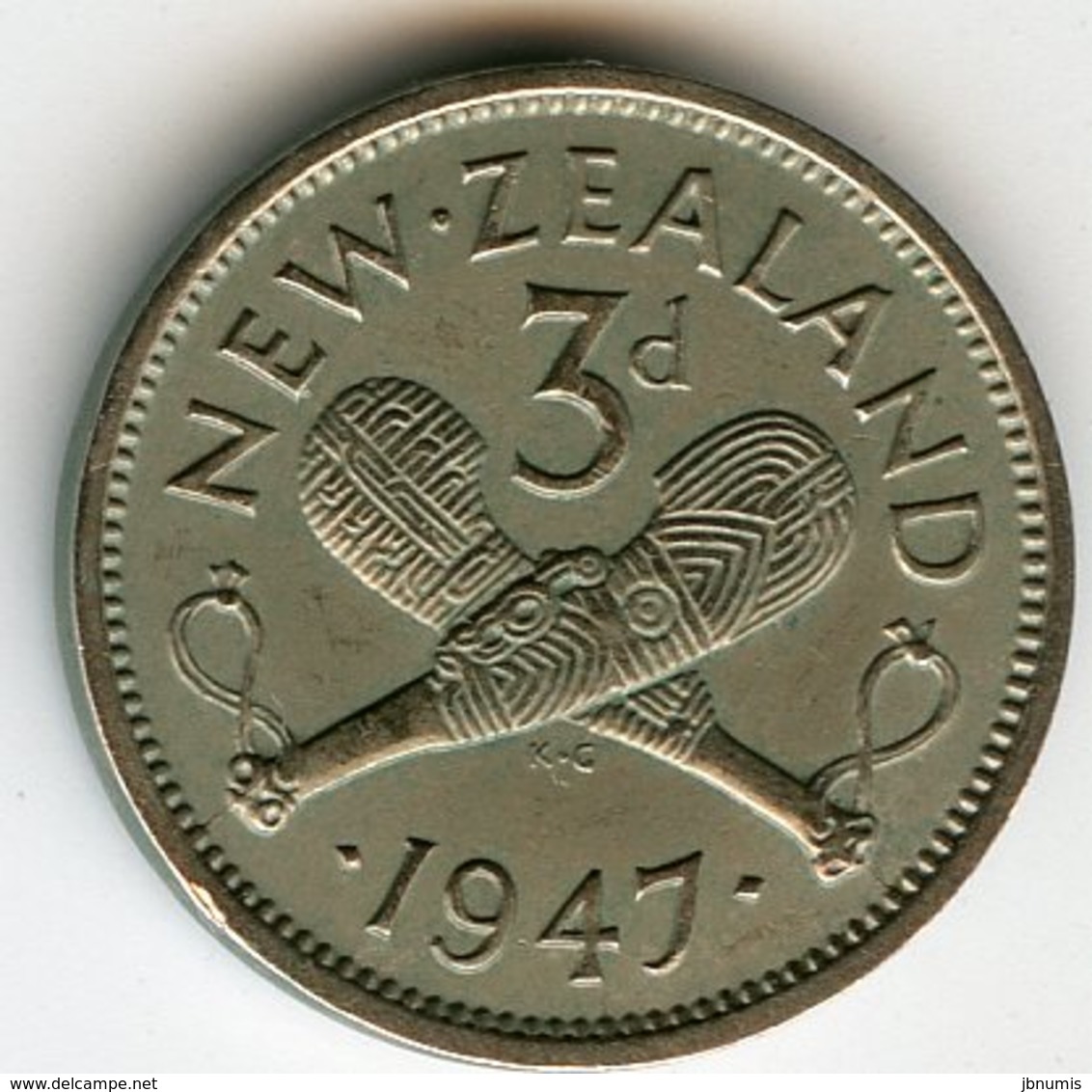 Nouvelle Zélande New Zealand 3 Pence 1947 KM 7a - Nuova Zelanda