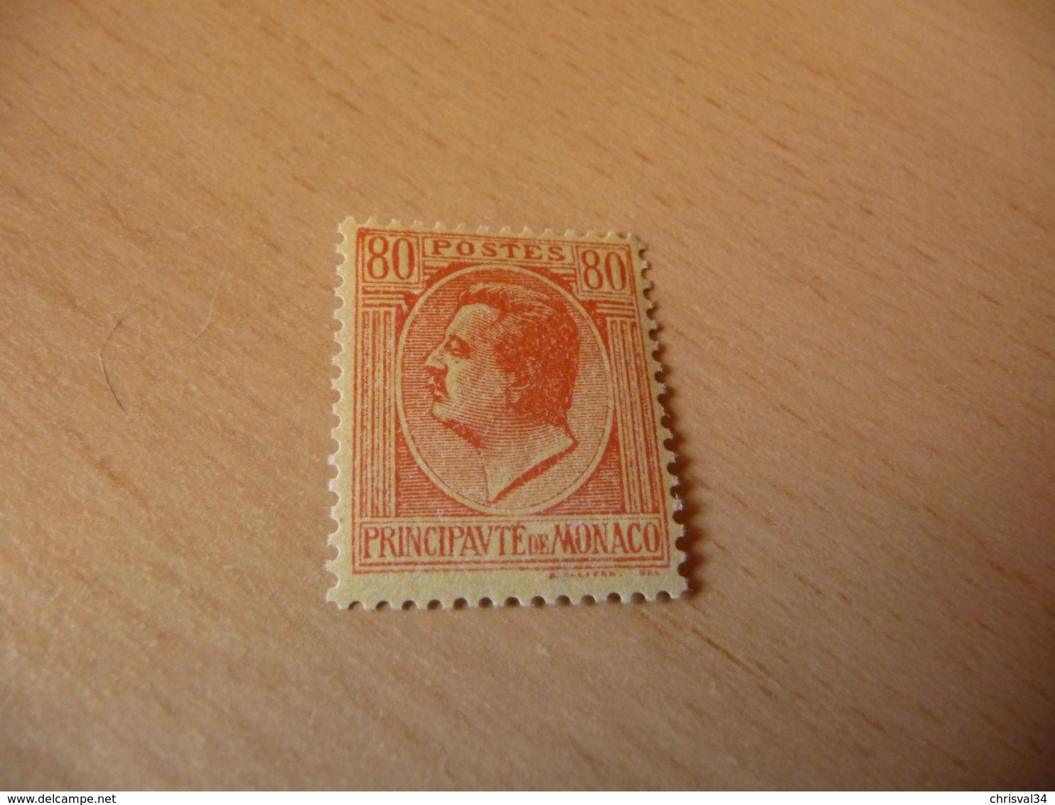 TIMBRE  DE  MONACO    ANNÉE   1924-33      N 93   COTE  1,00  EUROS  NEUF  SANS  CHARNIÈRE - Ungebraucht