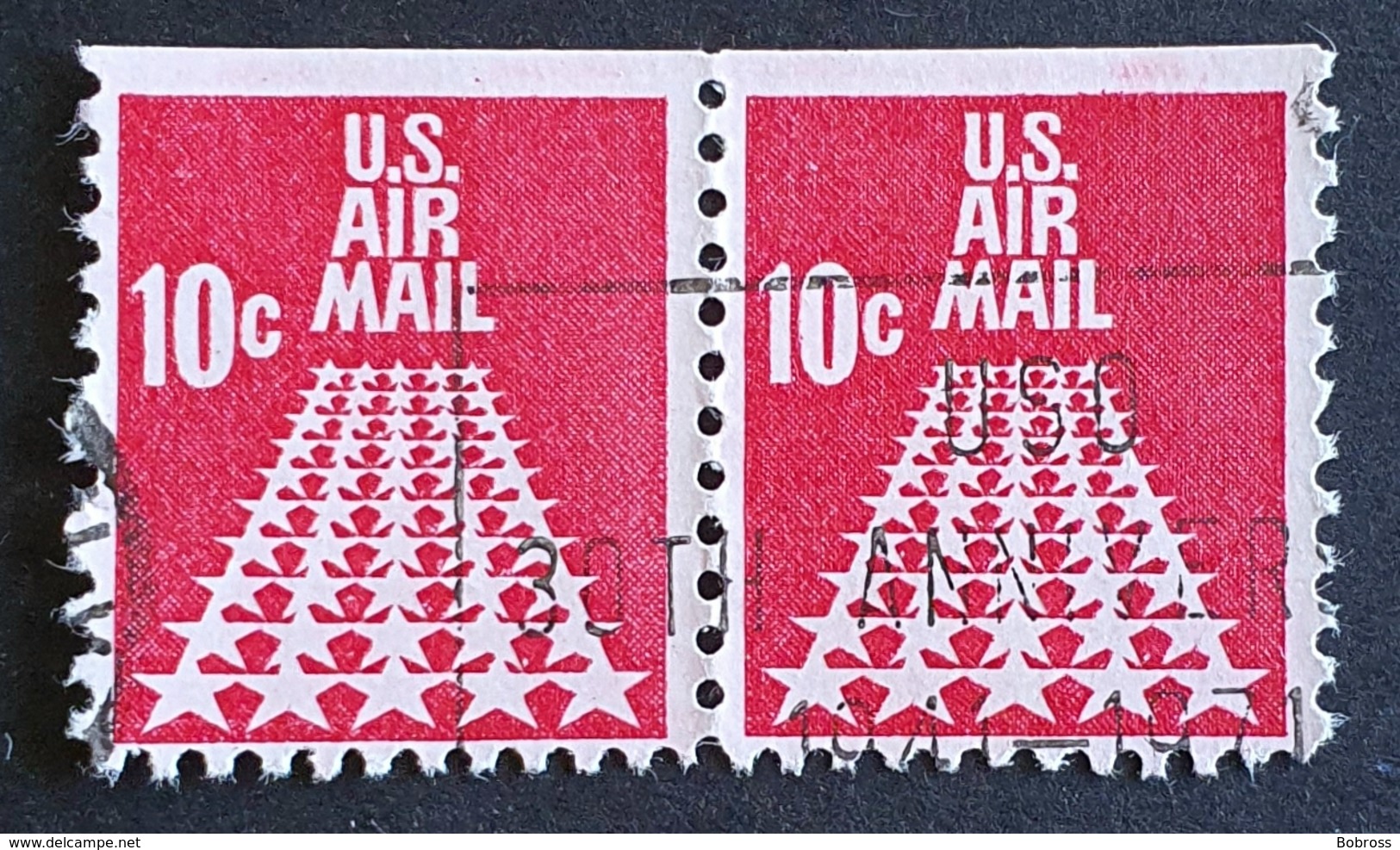 Airmail, #C73 10c, United States Of America, USA, Used - 2b. 1941-1960 Neufs