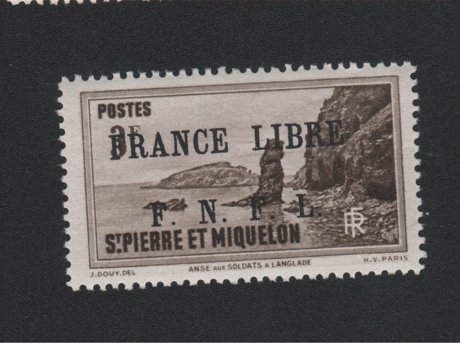 Faux N° 271 Saint-Pierre Et Miquelon 3 F Surchargé Gomme Sans Charnière - Neufs