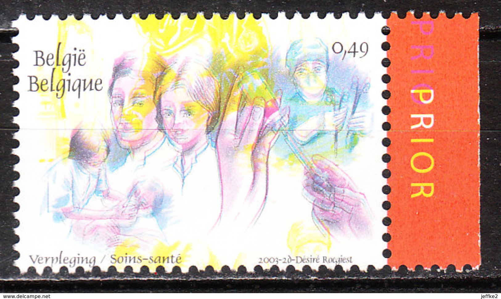 3153Cu**  Couleur Jaune Déplacée - Bandelette PRIOR à Droite - MNH** - RRR!!!! - 1991-2020