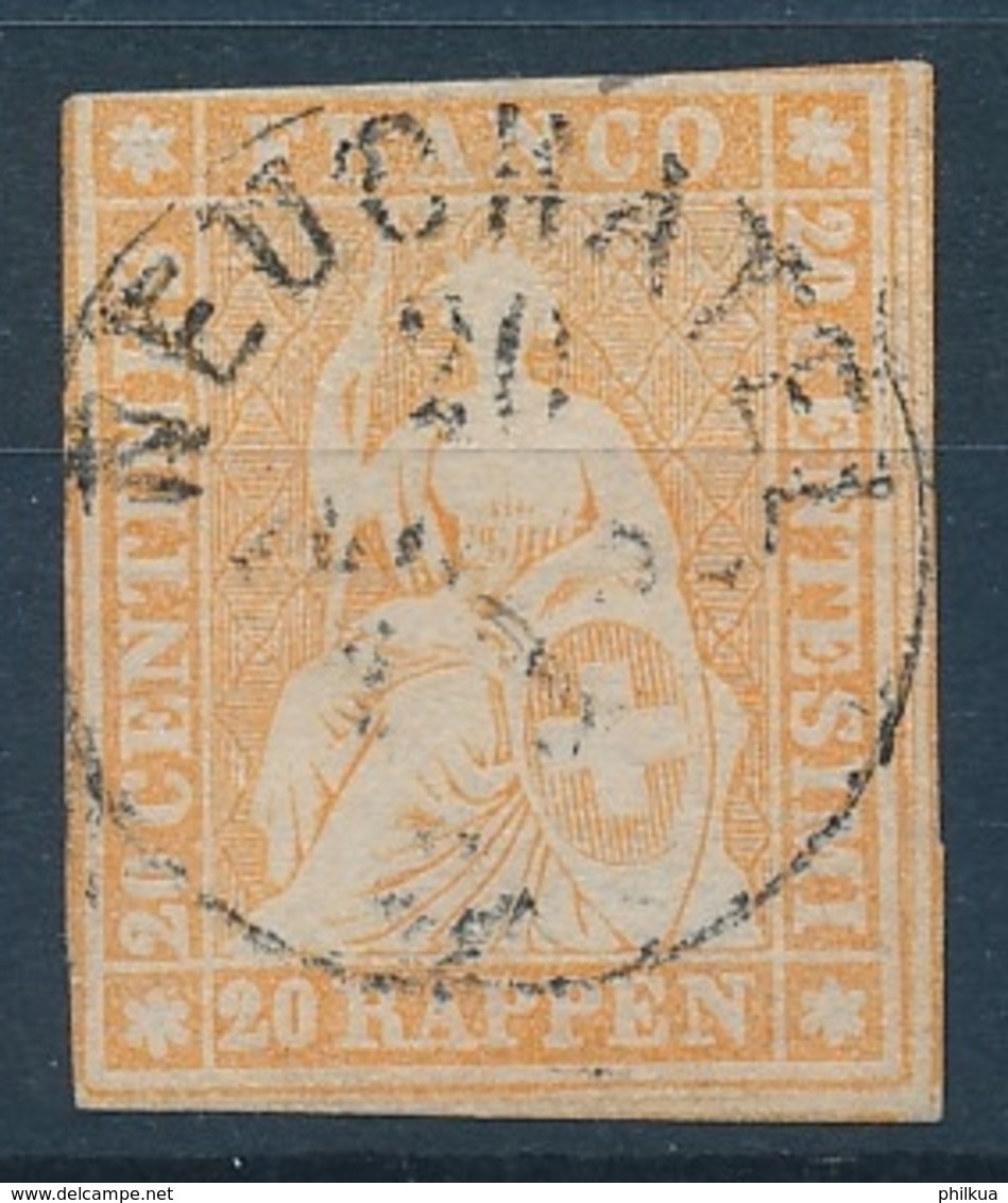 25D 20 Rappen Strubel Mit Sauberem Vollstempel NEUCHATEL - Usados