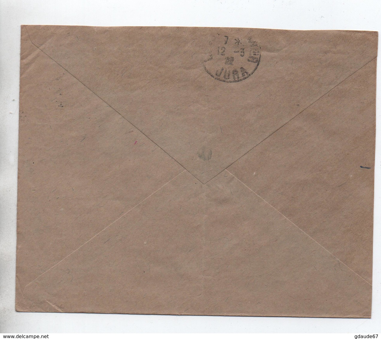 SARRE / SAARGEBIET - 1922 - ENVELOPPE COMMERCIALE De SAARBRUCKEN Pour LONS LE SAUNIER (JURA) - Covers & Documents