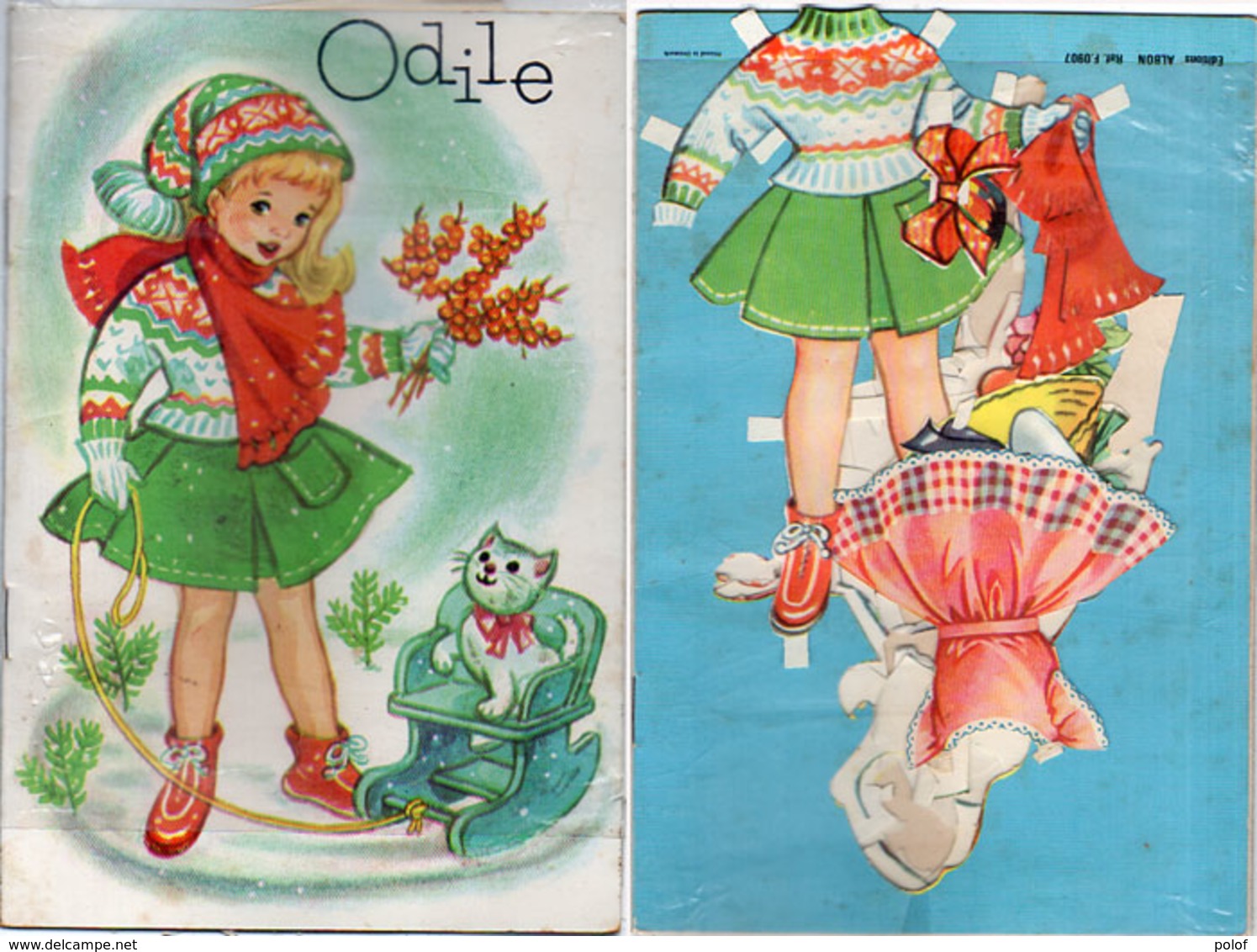 Fantaisie Avec Prénom ODILE Et Accessoires Divers De Vétements (Découpis) Changeables   (Divers 89) - Enfants