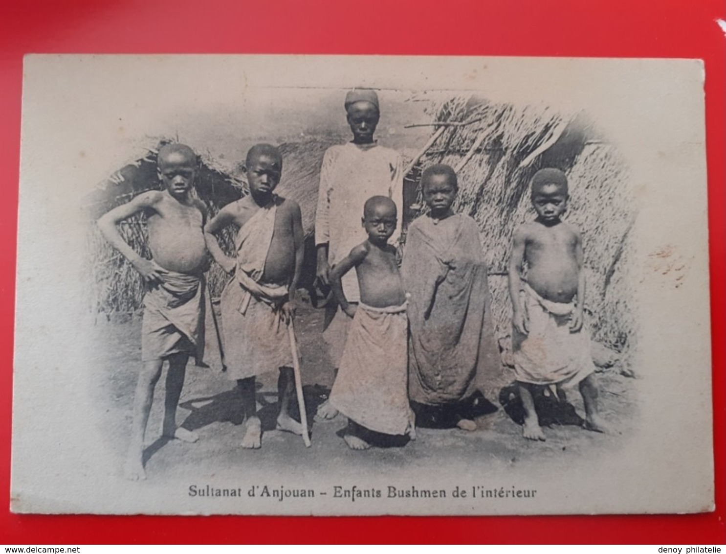 Sultanat D'Anjouan - Les Enfants Bushmen De L 'interieur - Comoros