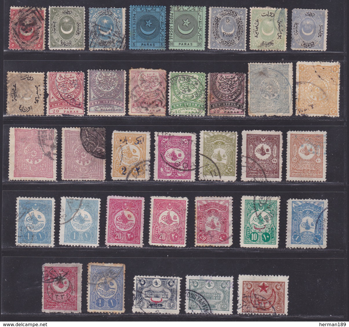 TURQUIE Empire Ottoman LOT TIMBRES */° MLH/Used, Neufs Avec Charnière Où Oblitérés, Etats Divers (Lot 1345) - Autres & Non Classés