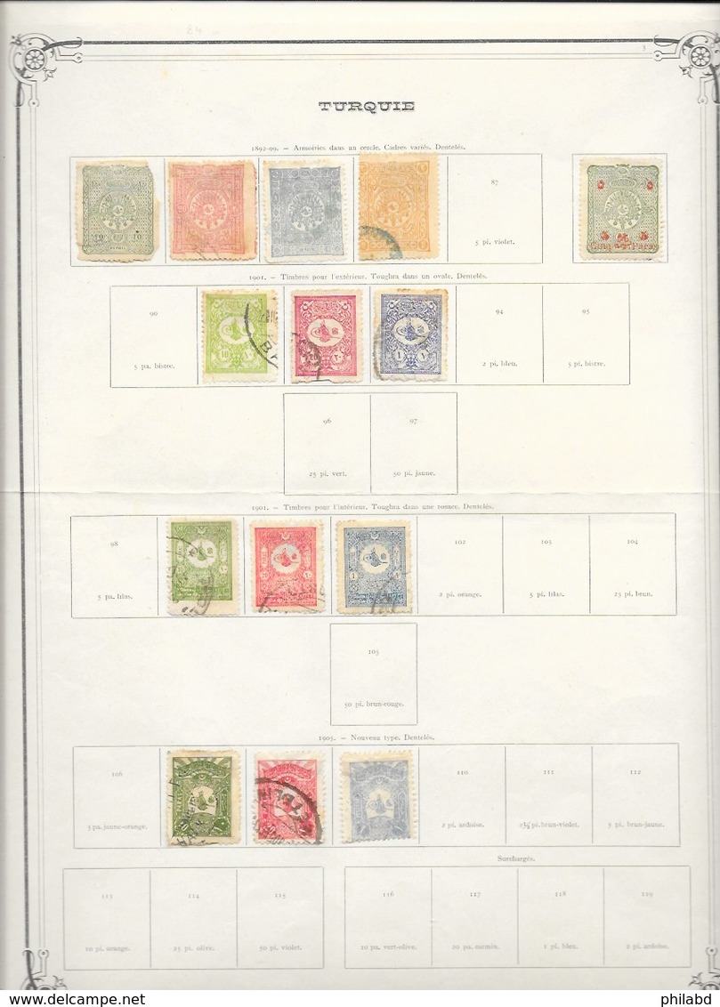 Turquie Classiques Lot 1862-1909 - Oblitérés