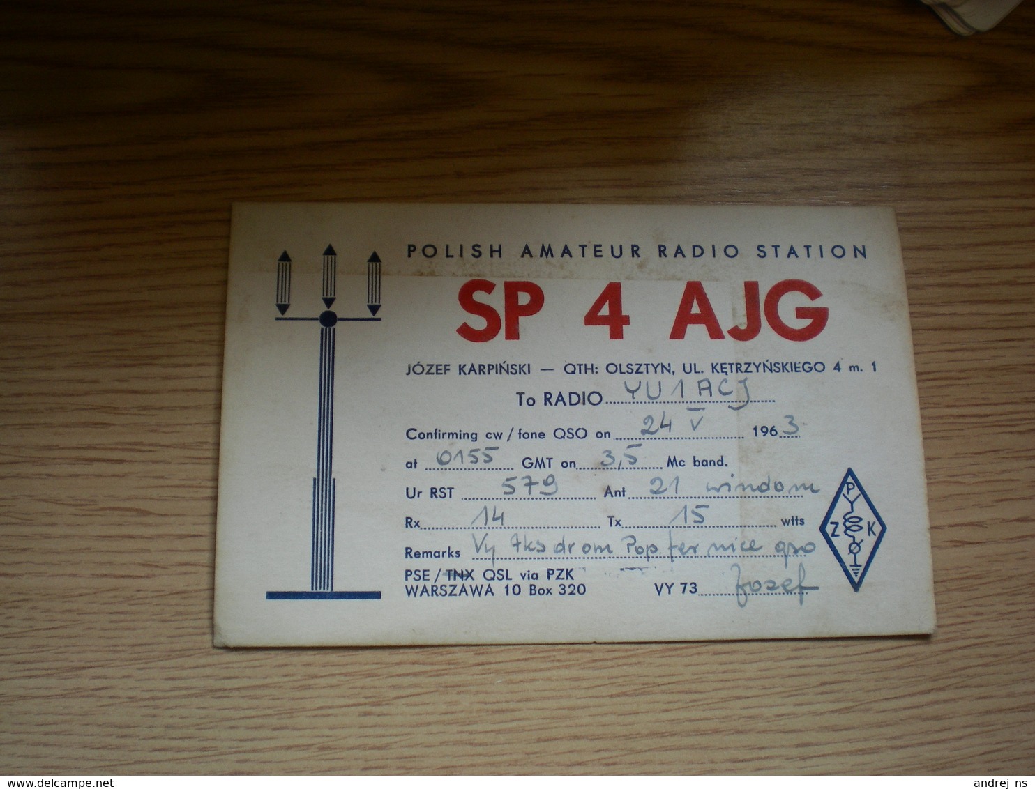 Polish Amateur Radio Station SP 4 AJG - Radio Amatoriale