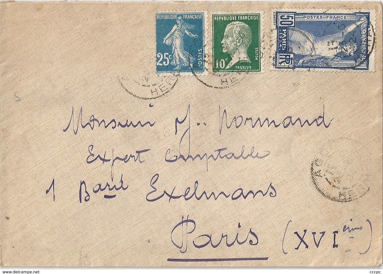 Lettre France 1924 - Lettres & Documents