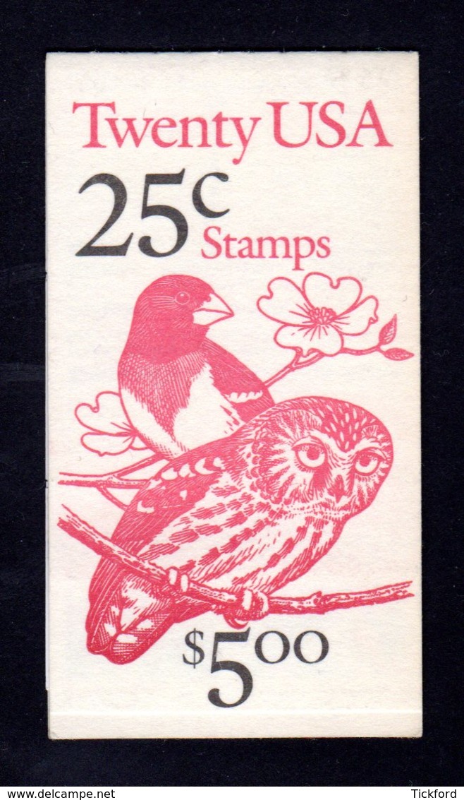 ETATS-UNIS 1988 - Carnet Yvert C 1813 - Scott #2285b - NEUF** MNH - Faune, Oiseaux - 1981-...