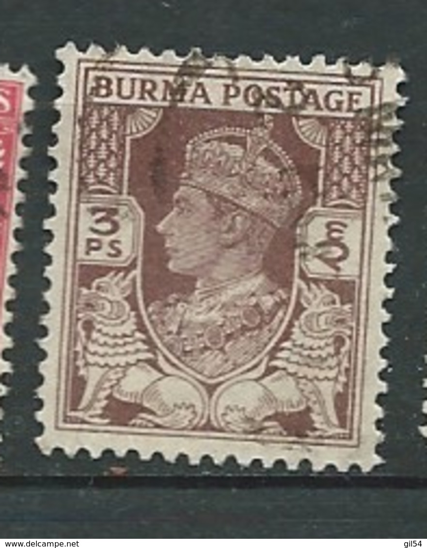 Birmanie   - Yvert N° 19 Oblitéré  -   Aab 28213 - Burma (...-1947)