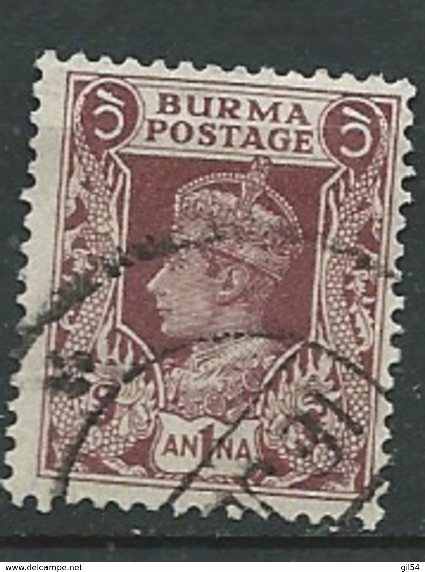 Birmanie   - Yvert N° 22 Oblitéré  -   Aab 28214 - Birmania (...-1947)