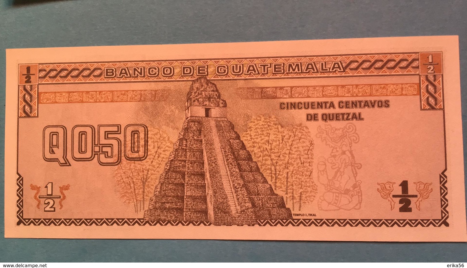 Billet Guatemala 0.50 Quetzal - 1989 - Guatemala