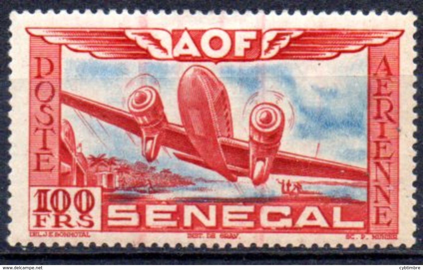 Sénégal: Yvert N° A 30* - Airmail