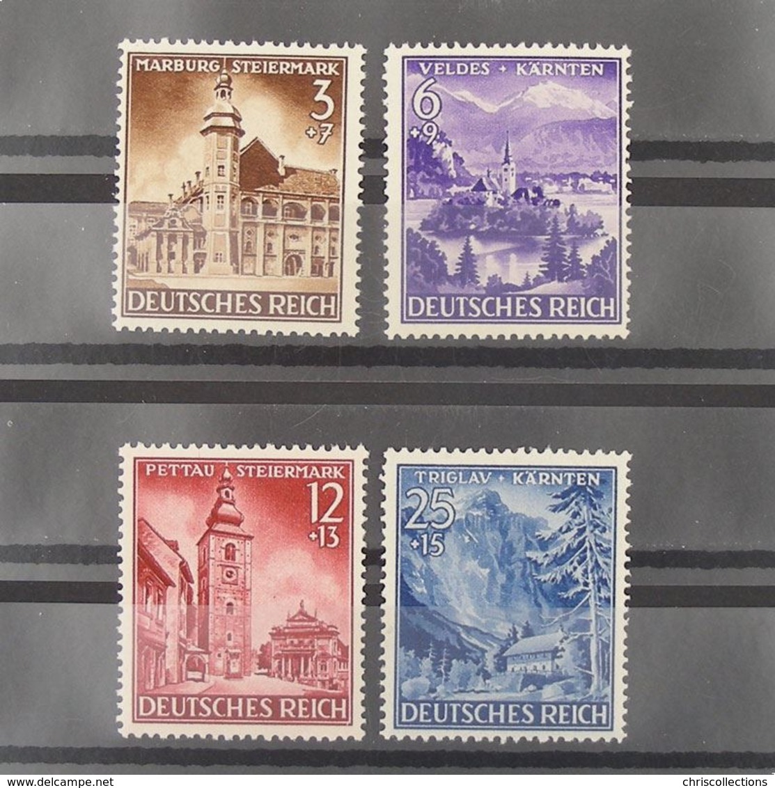Allemagne, 3ème Reich 1933-1945, N° 730-733, N** Cote 20€ - Neufs