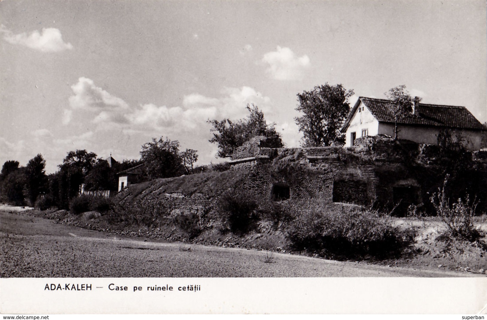 ADA-KALEH ISLAND On DANUBE : CASE PE RUINELE CETATII - CARTE VRAIE PHOTO / REAL PHOTO POSTCARD ~ 1955-'60 (ae515) - Roumanie