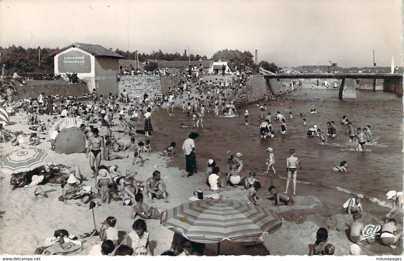 64 PYRENEES Atlantiques La Plage De La Petite Mer De BOUCAU Cpsm - Boucau