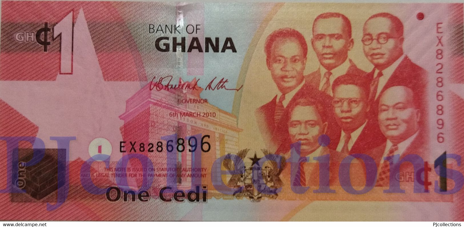 GHANA 1 CEDI 2010 PICK 37c UNC - Ghana